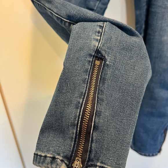 Universal Standard Ankle zip Seine highrise jeans 27 inch True Blue - Picture 2 of 6